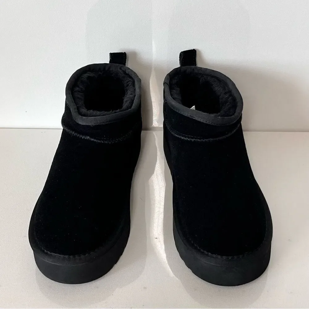 Lamo Ellie Water Resistant Suede Platform Boots